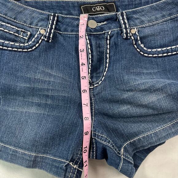 Cato Denim Shorts with Contrast Stitching Size 8 - Picture 8 of 9